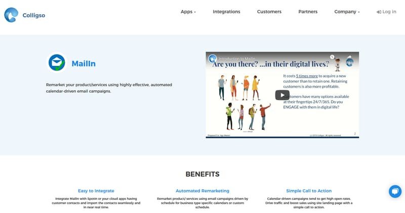 Colligso website homepage